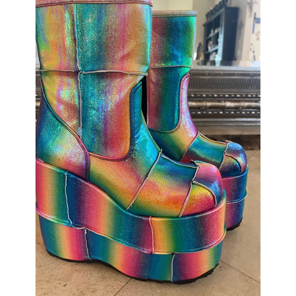New Demonia Rainbow Boots